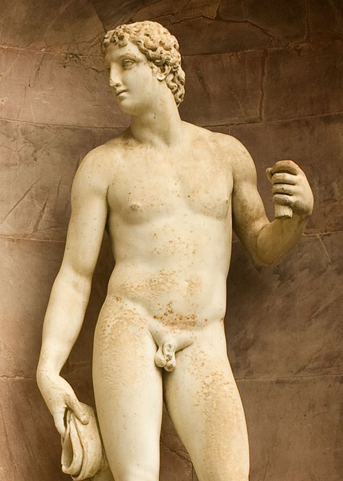 Classical Roman Statue for CMC Home Builders Advertisement.