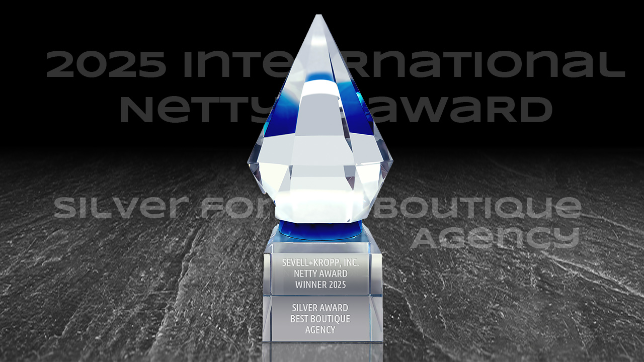 Netty Award Trophy for Web Design