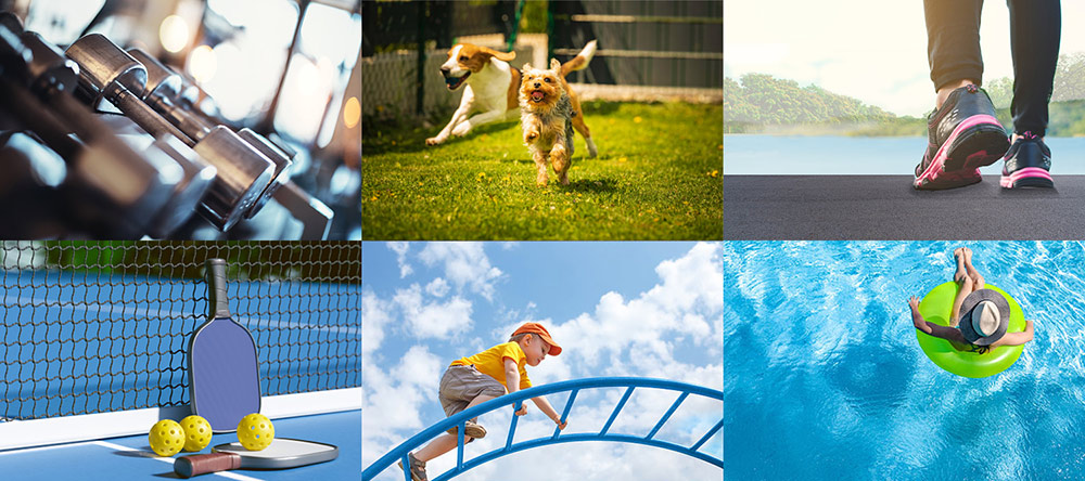 Amenities for a website for an apartment community website