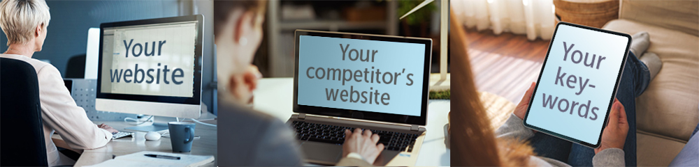 Three ways retargeting works by showing people on computers and iPad