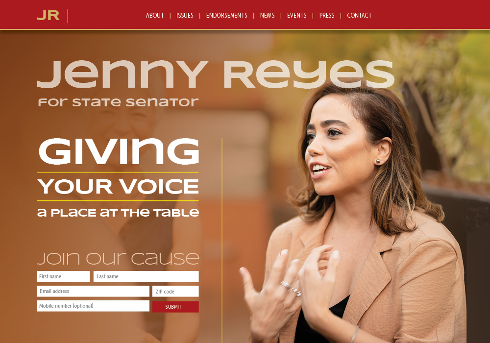 Jenny Reyes candidate website