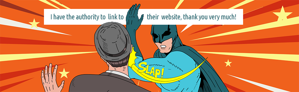 Masked Superhero slapping a man